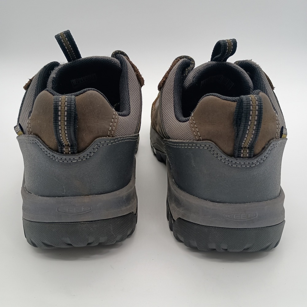 Keen Steens Waterproof Hiking Shoes Mens 9 Brown Grey Leather Low Top - Picture 4 of 11